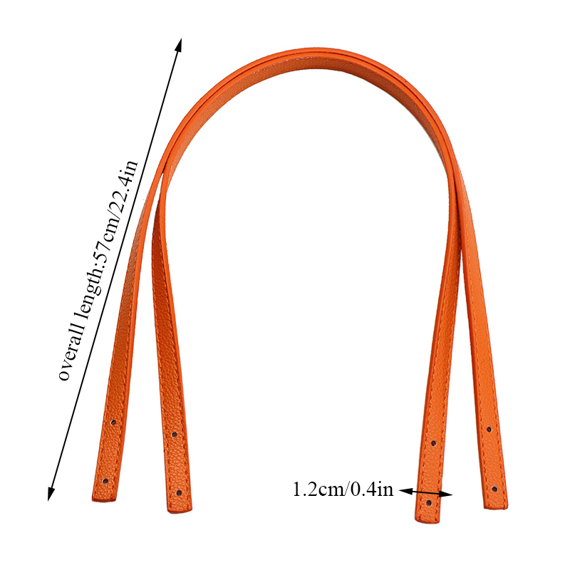 Bag Parts Accessories 2Pcs Detachable Belt PU Leather Handles For Lady Shoulder DIY Handbag Band Handle Strap Purse 221116
