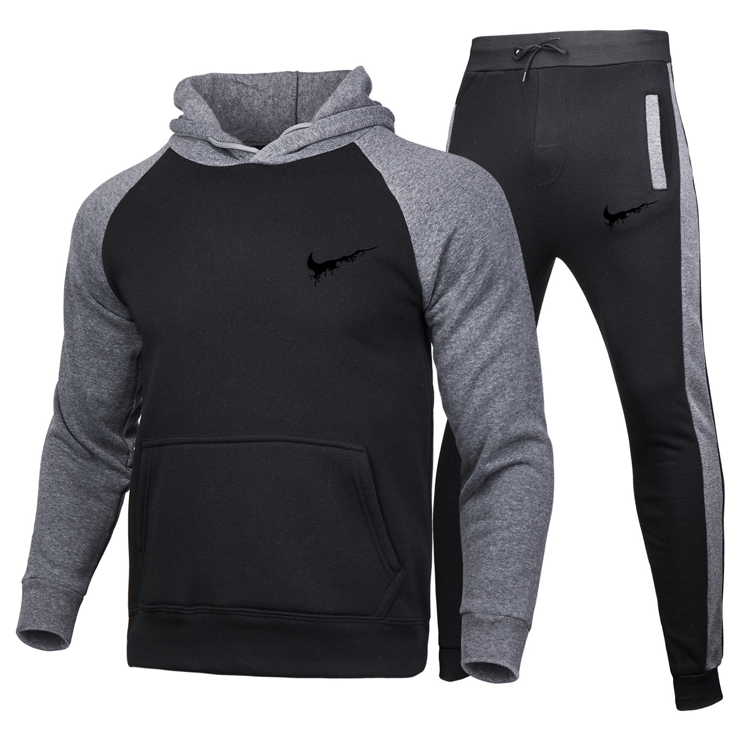 Men's Tracksuits Designer Suit with ik LOGO on the Chest Couple Hooded Sweater Sweaters Pants Plus Size S-XXXL, Navy blue 1
Men's Tracksuits Designer Suit with ik LOGO on the Chest Couple Hooded Sweater Sweaters Pants Plus Size S-XXXL, Navy blue 1