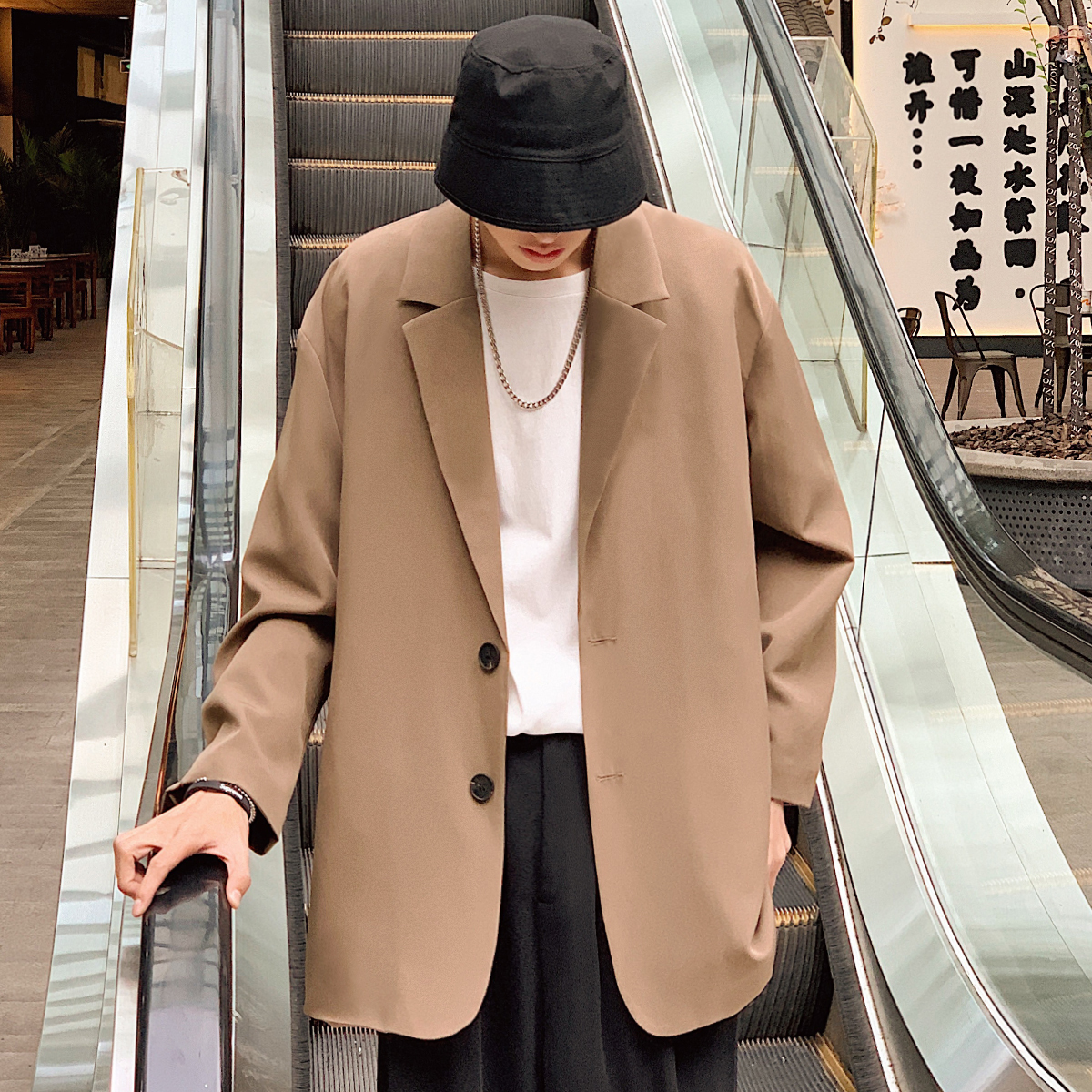 Mens Suits Blazers Emo Streetwear Korean Fashion Loose Jacket Coats Oversized Tops Coat Jackets Blazer Male For Men Alt Clothing 221117