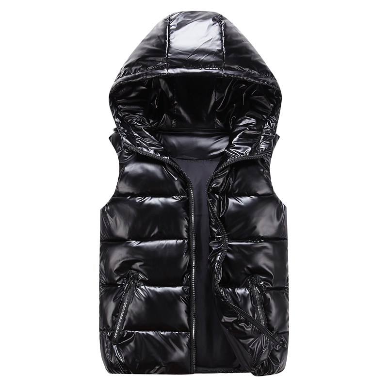 Mens Vests Manwoman child Winter Hooded Glossy Cotton Casual Waistcoat Sleeveless Jacket Warm Overcoats Hat 221117, Black
Mens Vests Manwoman child Winter Hooded Glossy Cotton Casual Waistcoat Sleeveless Jacket Warm Overcoats Hat 221117, Black