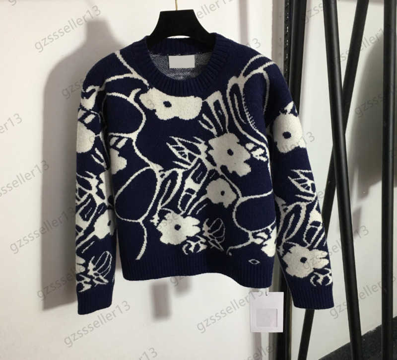 Designer Sweater Women Full Printing Floral Round Thread Collar Knit Sweaters Standard Long-sleeved Warm Pullover Knitwear Spring Autumn Womens Clothing 1970
Designer Sweater Women Full Printing Floral Round Thread Collar Knit Sweaters Standard Long-sleeved Warm Pullover Knitwear Spring Autumn Womens Clothing 1970