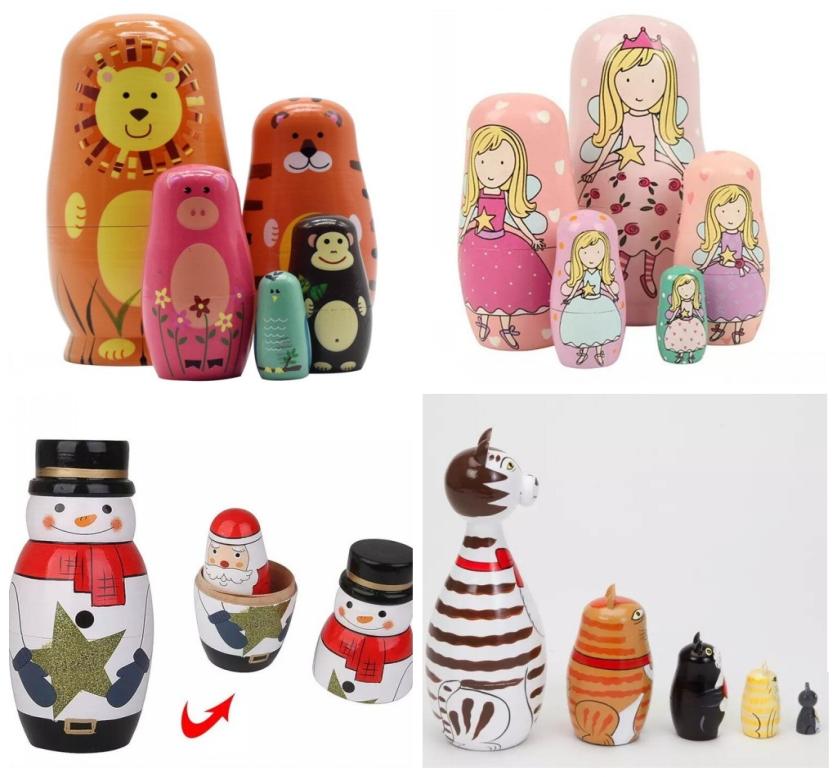 5pcsset Handmade Painting Craft Snowman Santa Claus Wooden Animal Paint Nesting Doll Matryoshka Russian Toy Home Decoration Chris4637358
5pcsset Handmade Painting Craft Snowman Santa Claus Wooden Animal Paint Nesting Doll Matryoshka Russian Toy Home Decoration Chris4637358