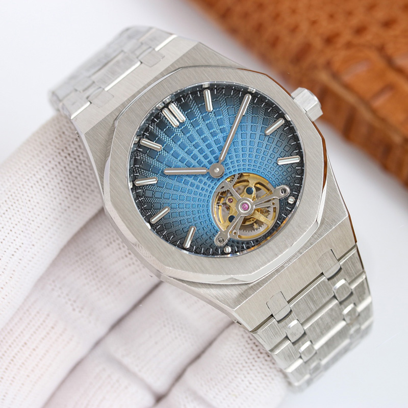 AP Watch Diamond Watch Tourbillon Mens Watches Automatic Movement Watch 41mm Fashion Business Wristwatch Montre De Luxe for Men 4LME
AP Watch Diamond Watch Tourbillon Mens Watches Automatic Movement Watch 41mm Fashion Business Wristwatch Montre De Luxe for Men 4LME