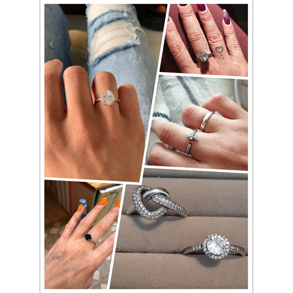925 Sterling Silver Princess Jewelry Crown Heart Ring Fit S925 Snake For Women Lovers Charms Jewelry DIY Making