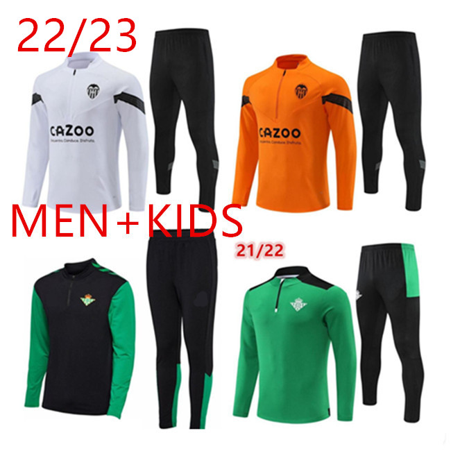 21 22 Real Betis mens kids soccer tracksuit jerseys sets 22/23 Valencia men football jersey training tracksuits jacket set chandal futbol survetement foot, Beige
21 22 Real Betis mens kids soccer tracksuit jerseys sets 22/23 Valencia men football jersey training tracksuits jacket set chandal futbol survetement foot, Beige