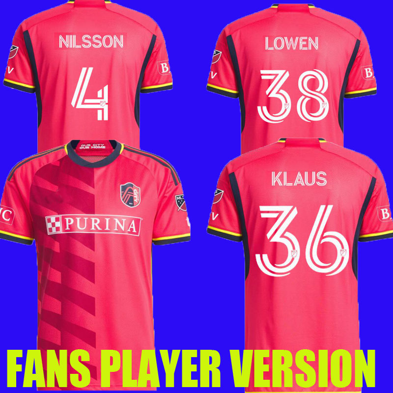 Mls 2023 St. l Ouis City Soccer Jerseys New 2022 St Louis''red' Sc Nilsson 4 Klauss 36 Nelson Gioacchini Vassilev Bell Pidro Football Shirt, Home
Mls 2023 St. l Ouis City Soccer Jerseys New 2022 St Louis''red' Sc Nilsson 4 Klauss 36 Nelson Gioacchini Vassilev Bell Pidro Football Shirt, Home