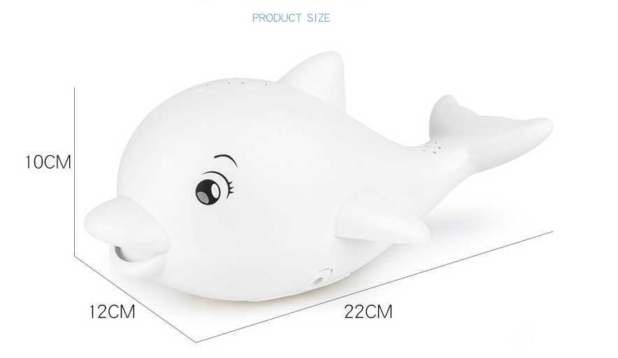 Baby Bath Toys Dinosaur& Whale Automatic Spray Water Toy with LED Light Sprinkler tub Shower for Toddlers Kids Boys