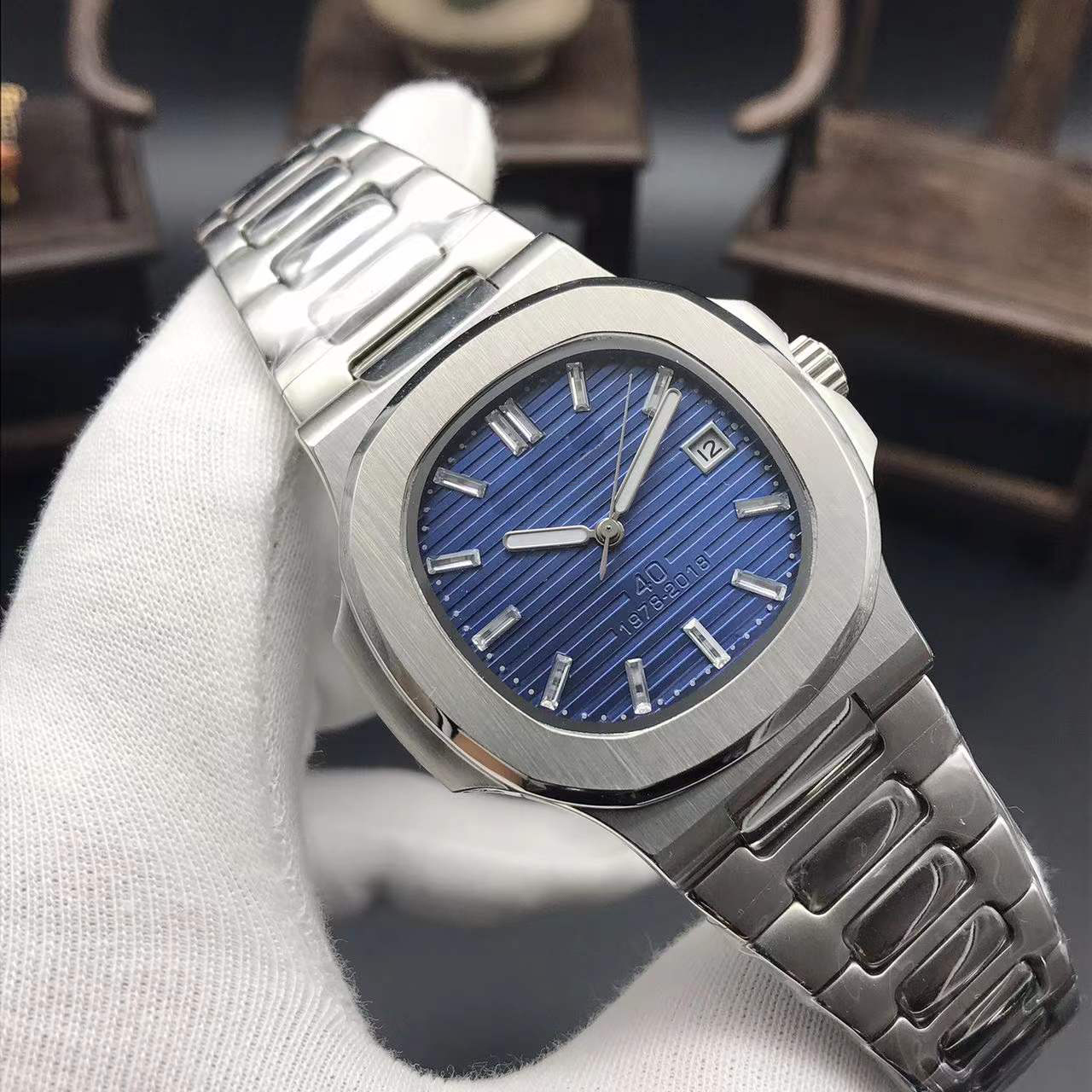 Men's automatic mechanical watch 40MM designer's 40th anniversary 904L stainless steel belt wrist watch waterproof luminous sapphire watches montre de luxe, Tool
Men's automatic mechanical watch 40MM designer's 40th anniversary 904L stainless steel belt wrist watch waterproof luminous sapphire watches montre de luxe, Tool
