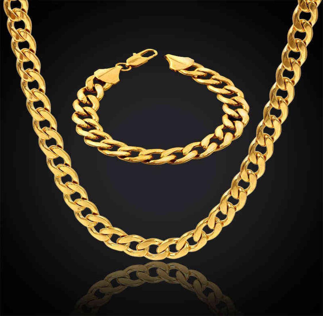 Hip Hop Cuban Link Chain Necklace Bracelet Set For Men Gift Whole African Dubai Gold Color Stainless Steel Jewelry Sets 21125278802
Hip Hop Cuban Link Chain Necklace Bracelet Set For Men Gift Whole African Dubai Gold Color Stainless Steel Jewelry Sets 21125278802