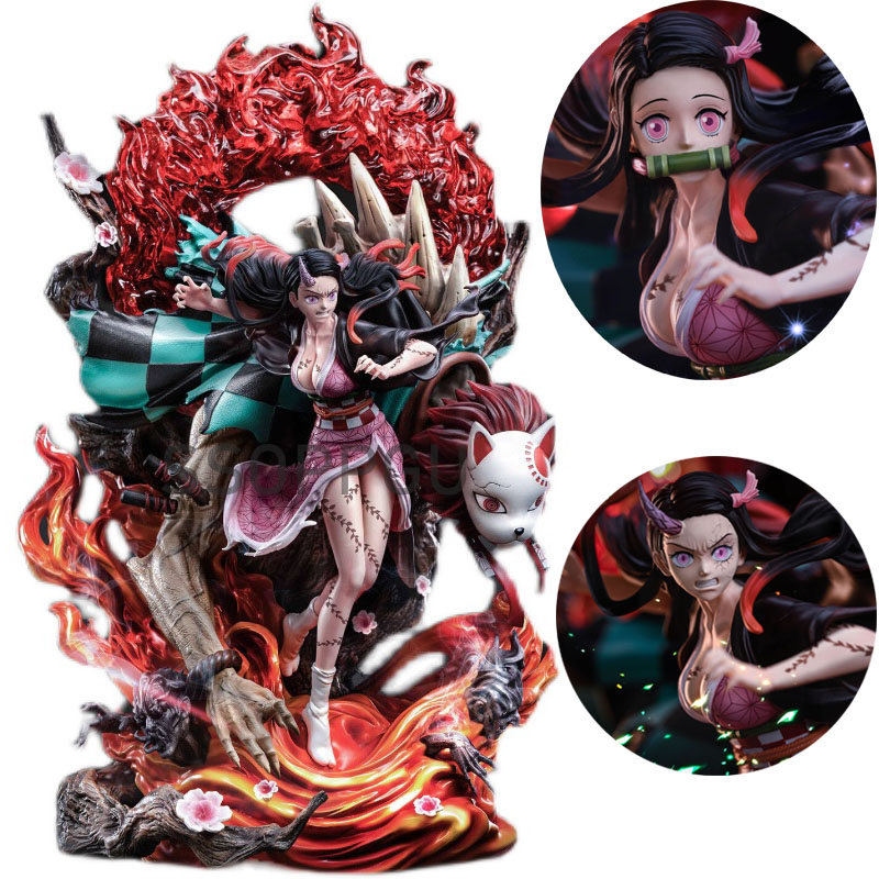 Funny Toys 34cm Demon Slayer Kimetsu no Yaiba Kamado Nezuko Kochou Shinobu GK Japanese Anime PVC Action Figure Toy Collectible
Funny Toys 34cm Demon Slayer Kimetsu no Yaiba Kamado Nezuko Kochou Shinobu GK Japanese Anime PVC Action Figure Toy Collectible