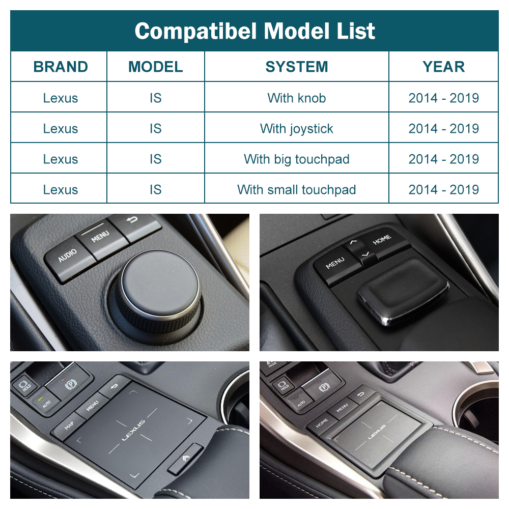 Wireless CarPlay for Lexus IS 2014-2019 with Android Auto Mirror Link AirPlay Car Play Functions