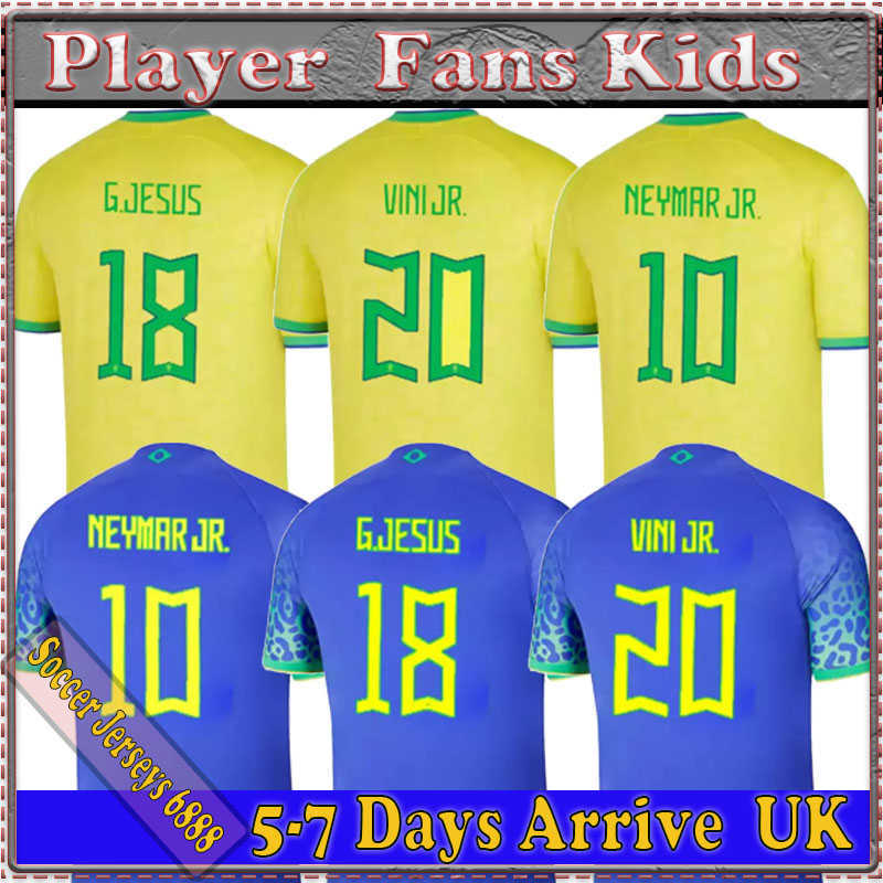 Men's Tracksuits 22/23 Brazils VINI JR. Soccer Jersey 2022 brasil CASEMIRO NEYMAR J R National Team G.JESUS P.COUTINHO Shirt Away L.PAQUETA T.SILVA PELE, 22/23 players version away
Men's Tracksuits 22/23 Brazils VINI JR. Soccer Jersey 2022 brasil CASEMIRO NEYMAR J R National Team G.JESUS P.COUTINHO Shirt Away L.PAQUETA T.SILVA PELE, 22/23 players version away