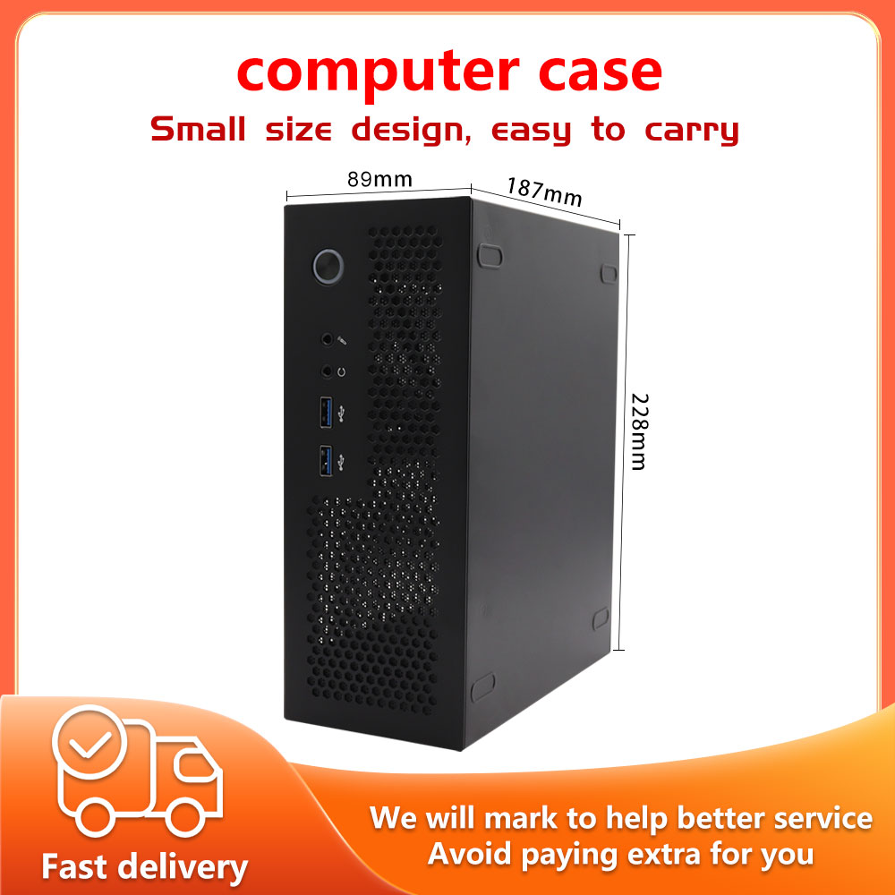 Mini Computer Case USB3.0 ITX Game Computer Support HTPC Chassis1U FLEX Power Supply 3.5'' HDDK39 A07
Mini Computer Case USB3.0 ITX Game Computer Support HTPC Chassis1U FLEX Power Supply 3.5'' HDDK39 A07