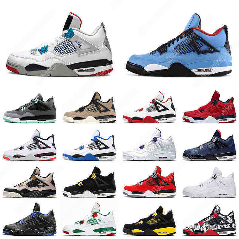 Basketball Shoes Womens Trainer Sports Sneakers University Blue Black Cat Fire Red White Cement Bred 4s Men Cactus Jack 4, # 14
Basketball Shoes Womens Trainer Sports Sneakers University Blue Black Cat Fire Red White Cement Bred 4s Men Cactus Jack 4, # 14