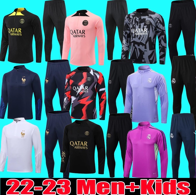 22 23 psgs tracksuitS 2022 2023 MBAPPE kids and men training suit long sleeve MADRIDS Football soccer Jersey sets uniform chandal adult child boys BENZEMA, F r a n c e1
22 23 psgs tracksuitS 2022 2023 MBAPPE kids and men training suit long sleeve MADRIDS Football soccer Jersey sets uniform chandal adult child boys BENZEMA, F r a n c e1