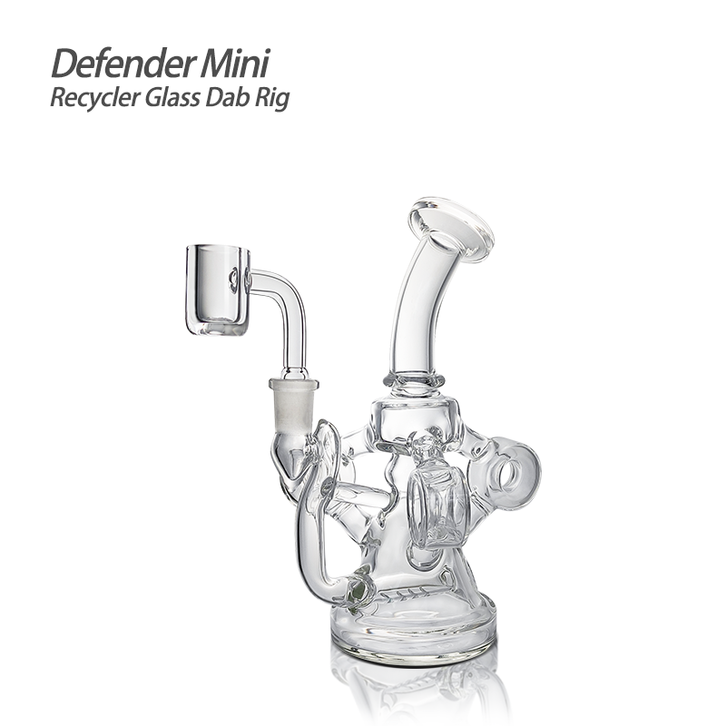 Waxmaid 6.14 Dab Bong Inch Defender Mini Recycler Glass Dab Rig for Wax Concentrate 
Waxmaid 6.14 Dab Bong Inch Defender Mini Recycler Glass Dab Rig for Wax Concentrate