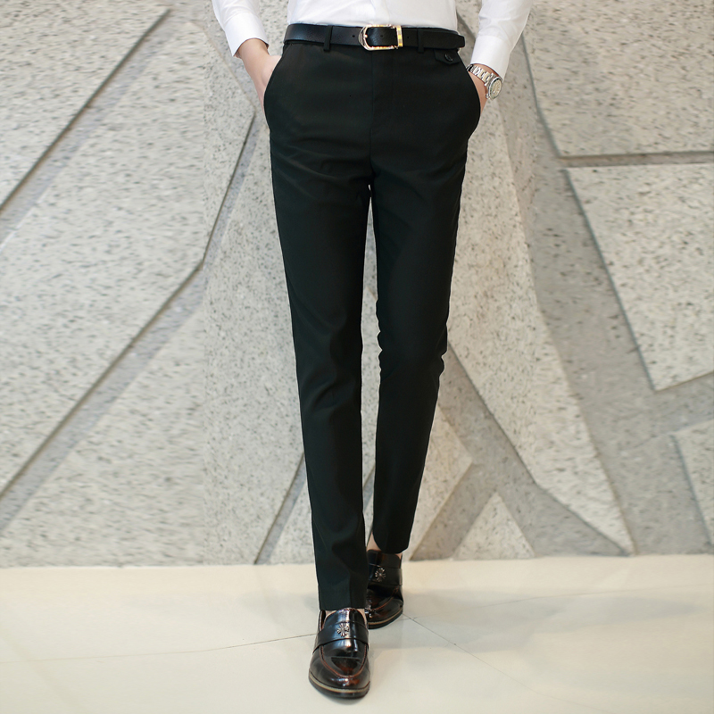 Mens Pants Quality Suit Solid Color Casual Business Office Trousers Slim Groom Dress Wedding Large Size 6XL 221117