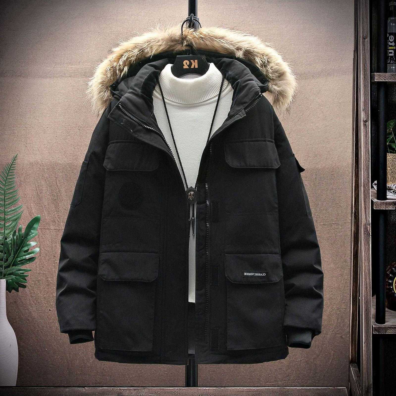 Big Goose Down Jacket 2021 New Men's Ladies' Lovers' Canadian Work Clothes Parker Tide Coat Magic Label, Black
Big Goose Down Jacket 2021 New Men's Ladies' Lovers' Canadian Work Clothes Parker Tide Coat Magic Label, Black
