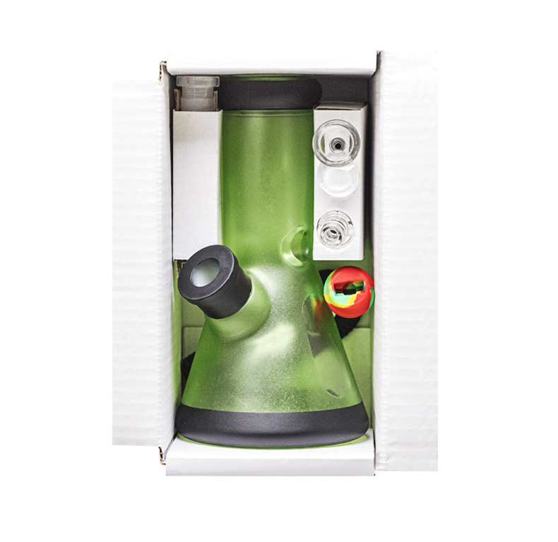 Hookahs 8 inches Beaker Glass Bong Dab Rig Wholesale Frosted Mini Dab Rigs With Box Silicone Water Pipes 
Hookahs 8 inches Beaker Glass Bong Dab Rig Wholesale Frosted Mini Dab Rigs With Box Silicone Water Pipes