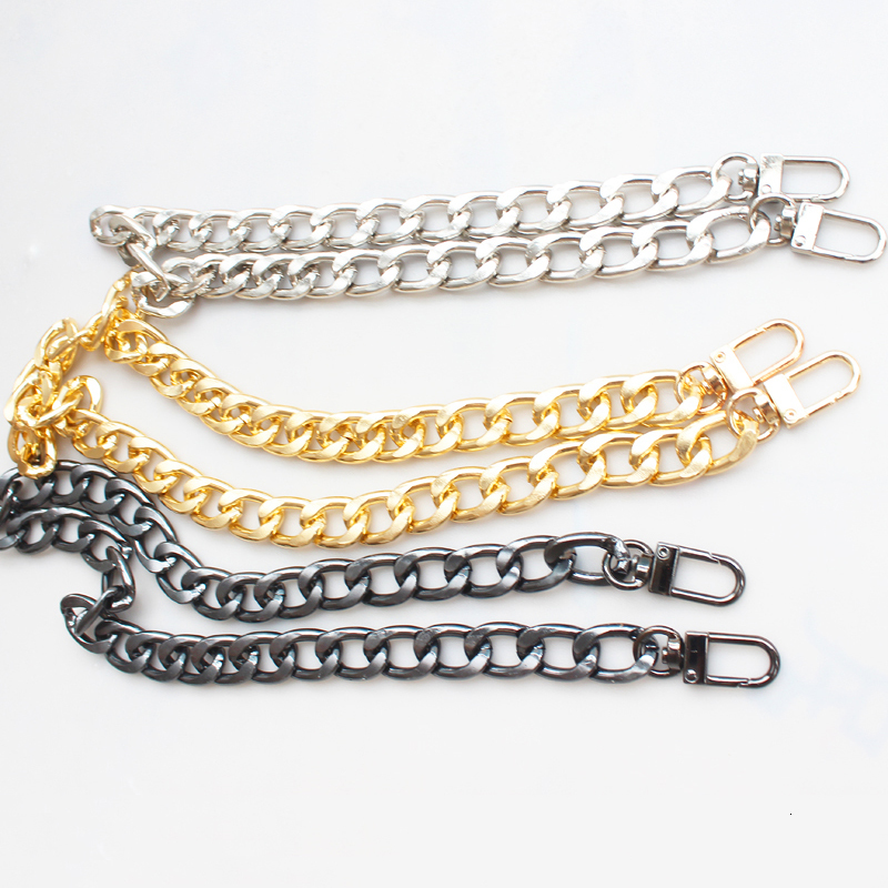 Bag Parts Accessories Thick Aluminum Chain For s Replacement Purse Shoulder Crossbody Strap DIY 3060100cm Cluth Small Handbag Handle 221116
