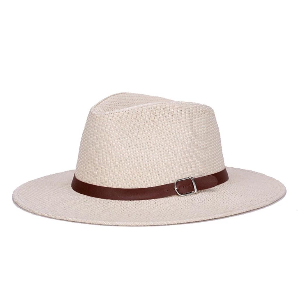2021 New Panama Hat Summer Sun Hats for Women Man Beach Straw Hat for Men UV Protection Cap chapeau femme80826503174372