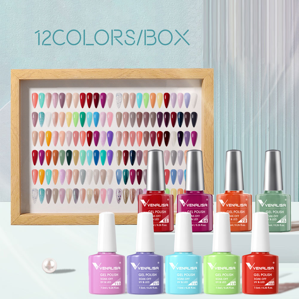 VENALISA 7.5ml UV GEL POLISH KIT 12 PCS/LOT COLOR LED SOAK OFF GIFT BOX SET FACTORY PRICE, 71508km
VENALISA 7.5ml UV GEL POLISH KIT 12 PCS/LOT COLOR LED SOAK OFF GIFT BOX SET FACTORY PRICE, 71508km