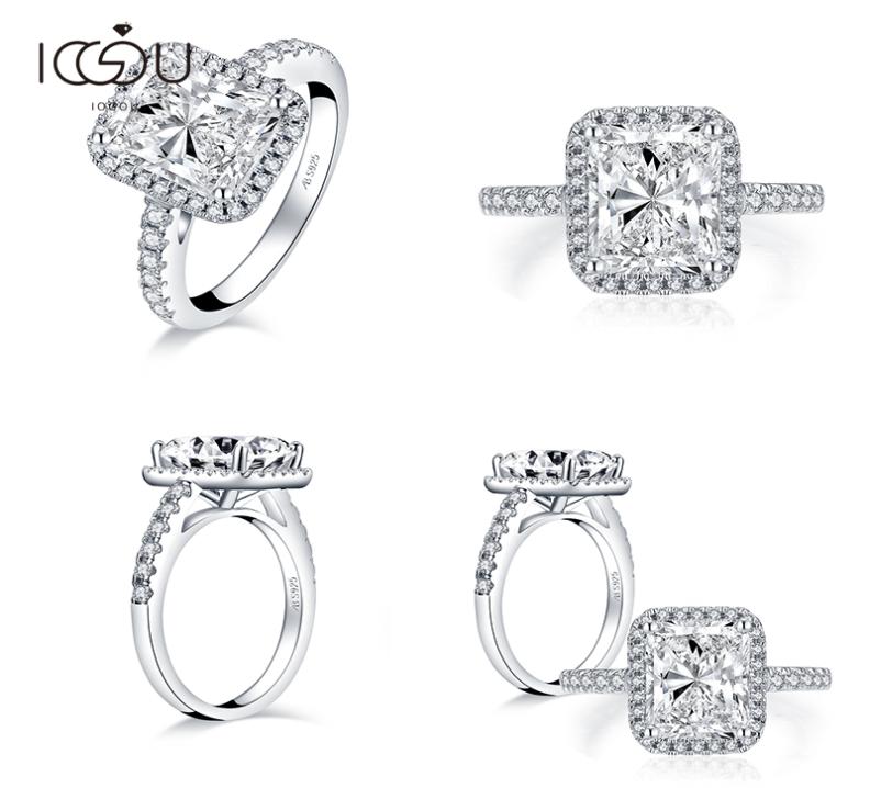 IOGOU 925 Sterling Silver 4 Carats Radiant Engagement Halo for Women Sona Simulated Diamond Anniversary Wedding Band Ring5167242
IOGOU 925 Sterling Silver 4 Carats Radiant Engagement Halo for Women Sona Simulated Diamond Anniversary Wedding Band Ring5167242