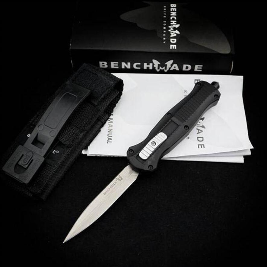 Benchmade Mini Infidel Double action Automatic knives 3350 3320 D2 Steel Spear Point EDC Pocket Tactical gear Survival knife with 223V231T
Benchmade Mini Infidel Double action Automatic knives 3350 3320 D2 Steel Spear Point EDC Pocket Tactical gear Survival knife with 223V231T