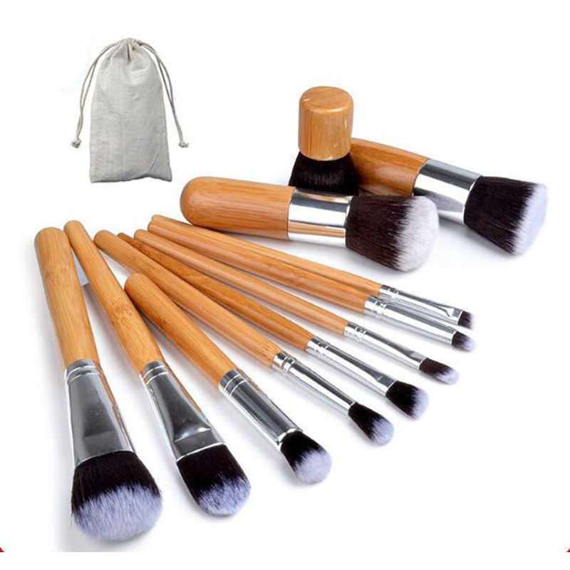 10PCS 11PCS Professional Makeup Brushes Set Powder Foundation Eyeshadow Lip Make Up Brush Cosmetics Beauty Tool Kit With Makeup Bag Brocha De Maquilla