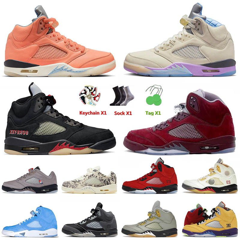 

DJ Khaled x Men Basketball Shoes 5s Top Jumpman 5 V Off Noir Burgundy Sail Crimson Bliss Mens Women Expression Low Sports Trainers Sneakers Big Size 13, C10 sail 40-47