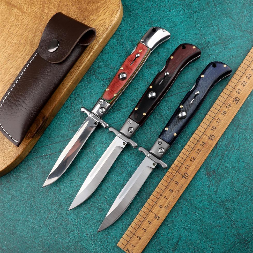 New American Italian 9-inch single-action automatic knife 8Cr13Mov blade outdoor hunting self-sanitation automatic knife BM 3300 3310 32195
New American Italian 9-inch single-action automatic knife 8Cr13Mov blade outdoor hunting self-sanitation automatic knife BM 3300 3310 32195