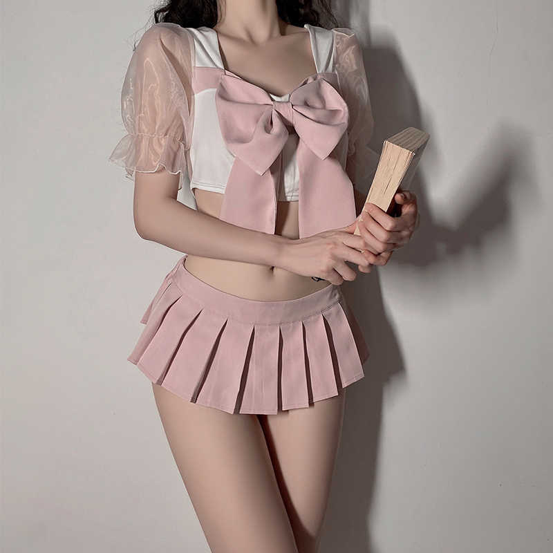 Other Panties Sexy Lingerie Uniform School Girls Costume Crotchless Erotic Mini Pleated Skirt Cute Bow Blouse Women Sensual Underwear J220928, White
Other Panties Sexy Lingerie Uniform School Girls Costume Crotchless Erotic Mini Pleated Skirt Cute Bow Blouse Women Sensual Underwear J220928, White