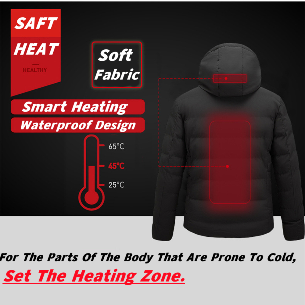 Men's Vests 11 Area Heated Vest Men Women Parka Jacket Autumn Winter Cycling Warm USB Electric Outdoor Sports For Hunting 221117