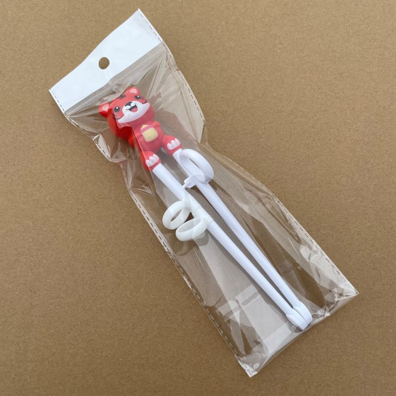Kids Training Chopsticks Reusable Cartoon Animal Shaped Non Slip Chopstick Baby Happy Eating Tools