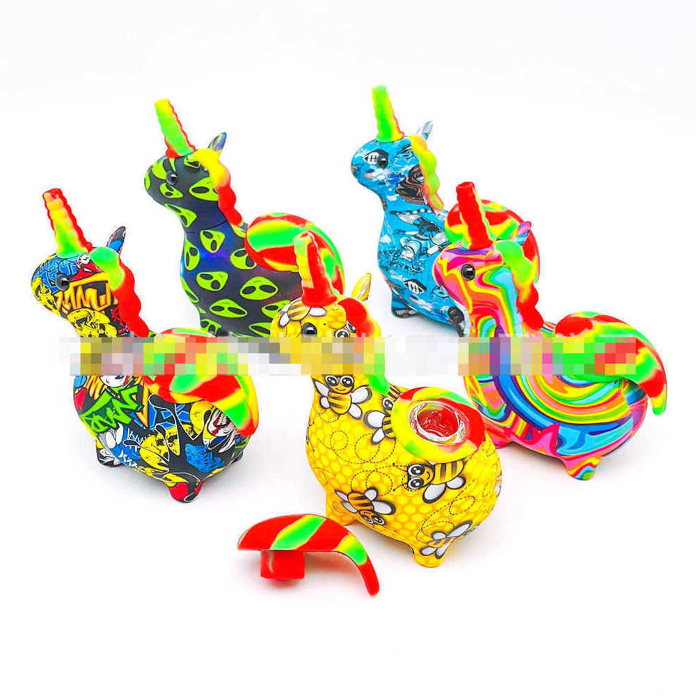 Smoking Pipe Unicorn Animal Silicone Spoon Pipe Two Styles Tobacco Wholesale Hand Ppies
Smoking Pipe Unicorn Animal Silicone Spoon Pipe Two Styles Tobacco Wholesale Hand Ppies