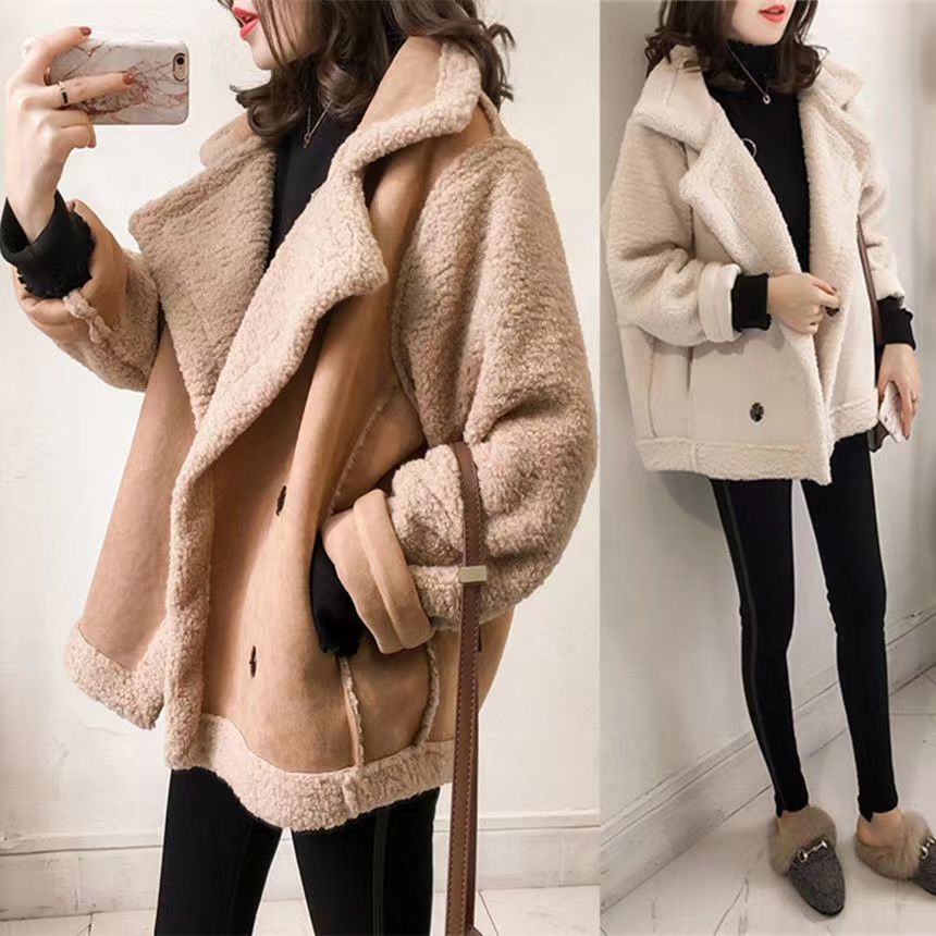 QNPQYX Autumn and Winter Women's Lambswool Sheepskin Coat Thickened Jacket Casual Warm Clothes Jacket Women, Khaki
QNPQYX Autumn and Winter Women's Lambswool Sheepskin Coat Thickened Jacket Casual Warm Clothes Jacket Women, Khaki