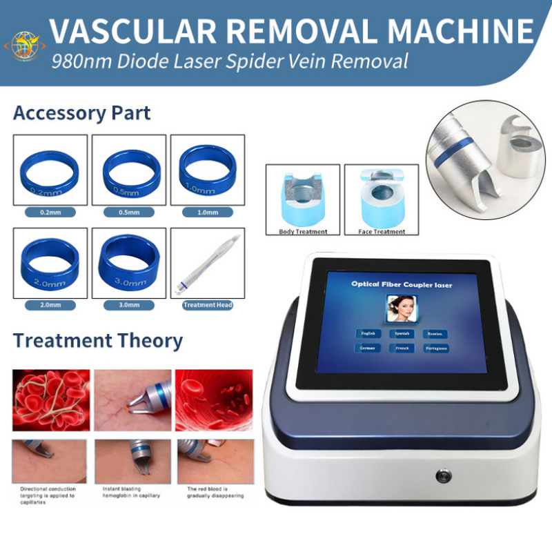 Laser Machine come size touch screen 980nm diode vascular blood vessel spider vein removal
Laser Machine come size touch screen 980nm diode vascular blood vessel spider vein removal