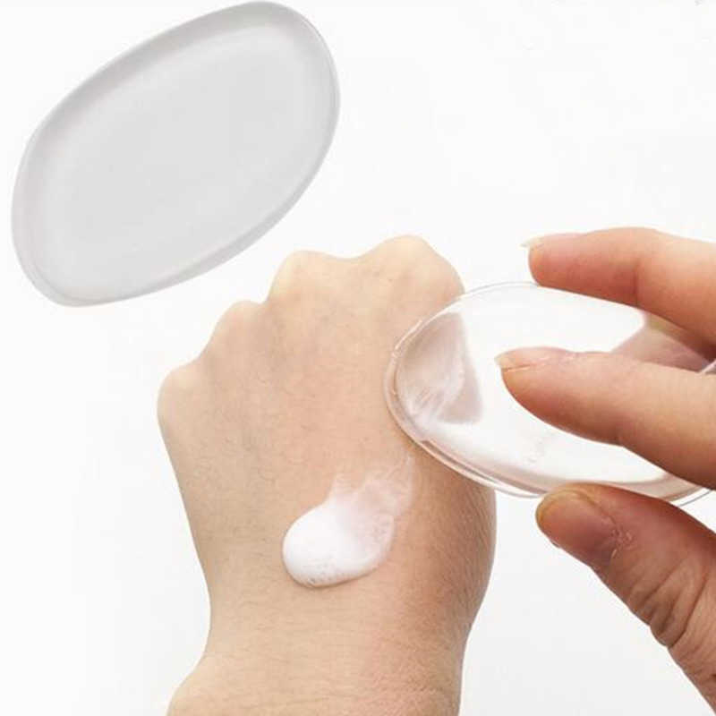 Silicone Sponges Powder Puff Transparent Face Foundation Tool Sponge Blender Silicone Powder Puff BB Cream Foundation Sponges Esponjas De Silicona
