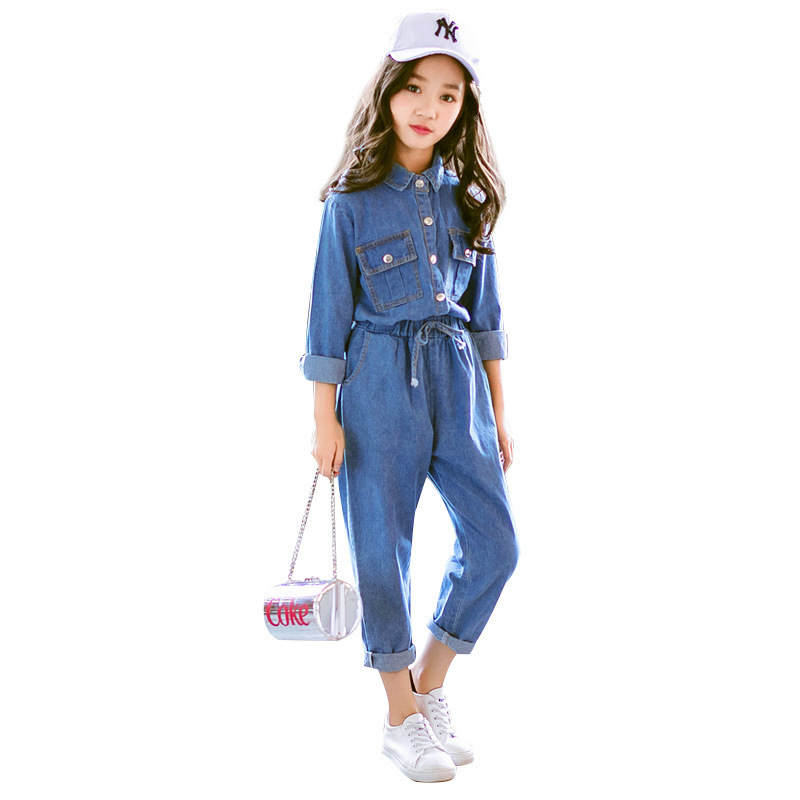 Clothing Sets Spring Girls Clothes Korean For Shirts Jeans Suits Autumn Winter Kids Teen Children 3 12 Years 221118