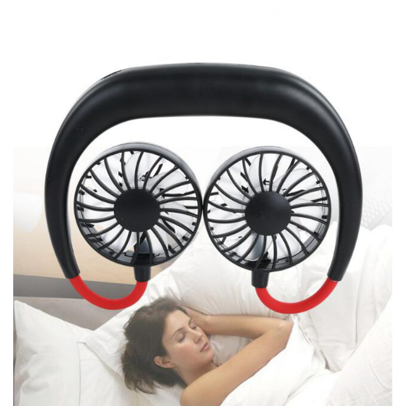 Portable Fan Hand Free Personal Mini USB Gadgets Rechargeable 360 Degree Adjustment Head Hanging Neck Fans for Travel Outdoor220