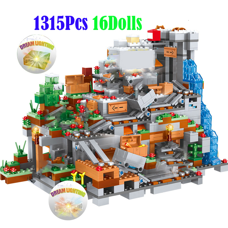 Blocks 1315PCS Compatible 21137 My World Building Mountain Cave Elevator Village Figures Module Bricks DIY Toys for Children 221117
Blocks 1315PCS Compatible 21137 My World Building Mountain Cave Elevator Village Figures Module Bricks DIY Toys for Children 221117