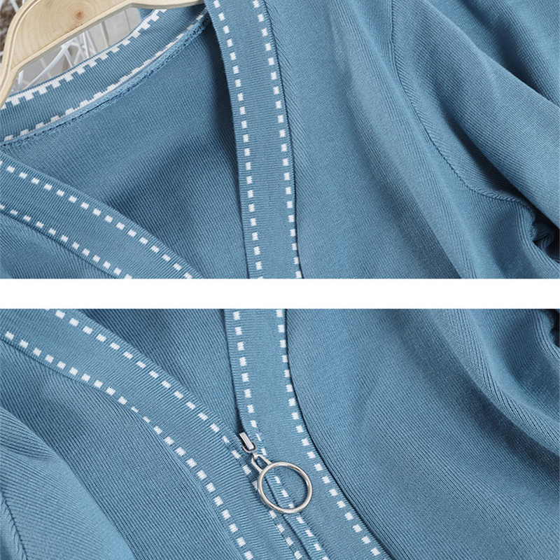 Womens Two Piece Pants Japanese Style Fashion Knitted Women Set Long Sleeve Cardigan Spring Autumn Knit Tracksuit Woman Clothing 221117