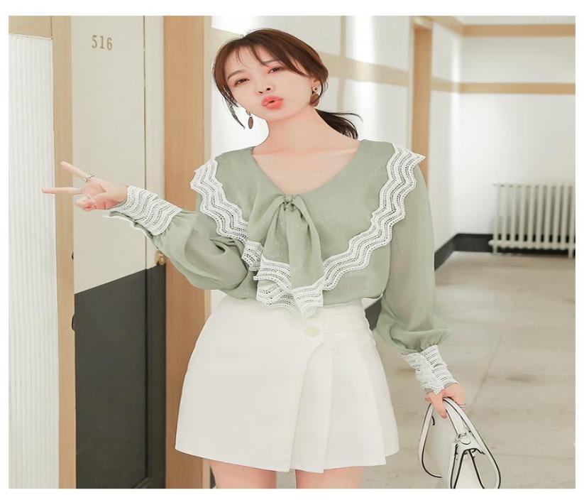 Women039s Blouses 2022 Early Spring Korean Fashion Sexy Stitching Chiffon Shirt Design Longsleeved Women5526026, Green
Women039s Blouses 2022 Early Spring Korean Fashion Sexy Stitching Chiffon Shirt Design Longsleeved Women5526026, Green