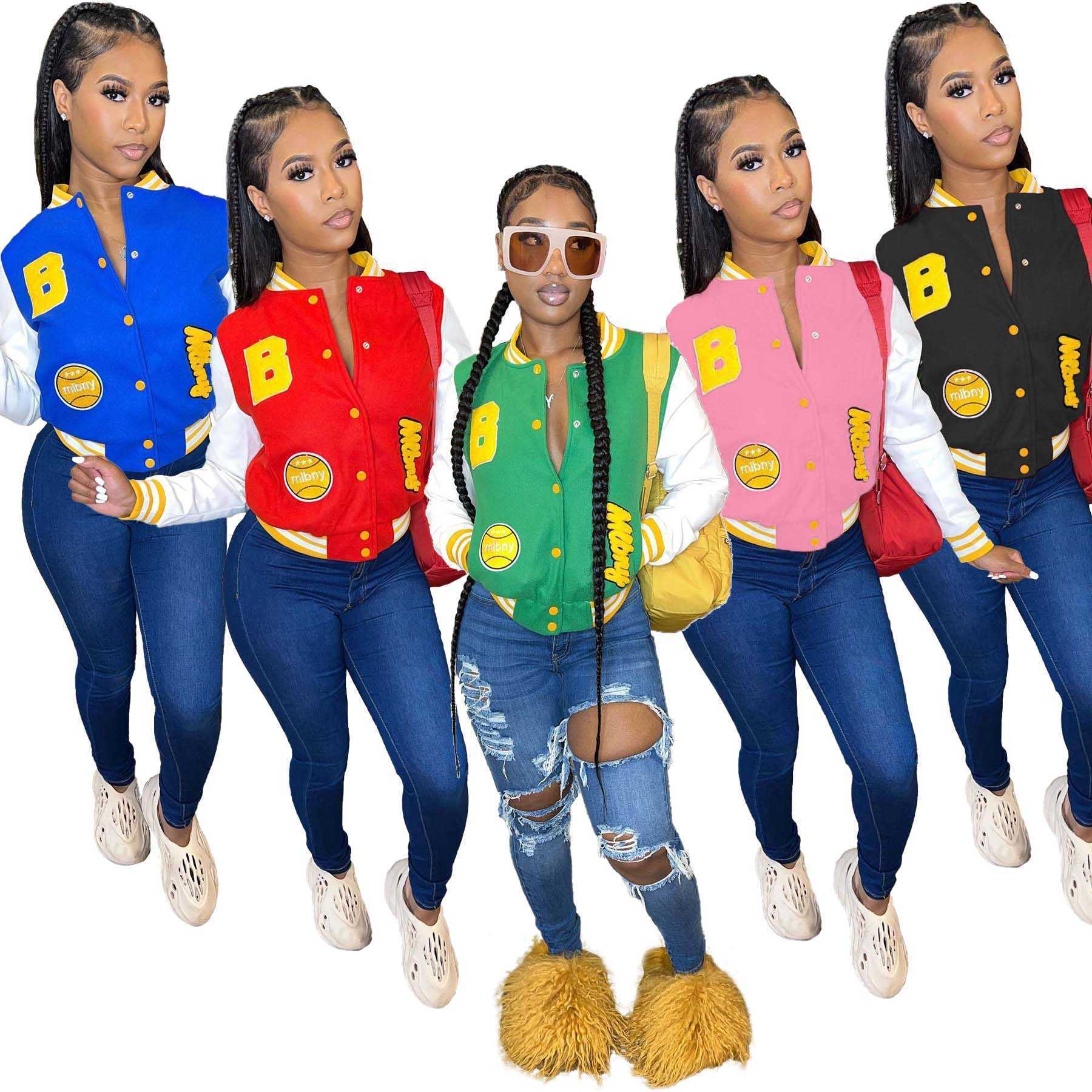 Women's Jackets Cropped Jackets Varsity Letter Baseball Coat Women 2022 Fall Winter Fashion Clothes Y2K Streetwear Casual Print Crop Jacket T221105, Pink
Women's Jackets Cropped Jackets Varsity Letter Baseball Coat Women 2022 Fall Winter Fashion Clothes Y2K Streetwear Casual Print Crop Jacket T221105, Pink