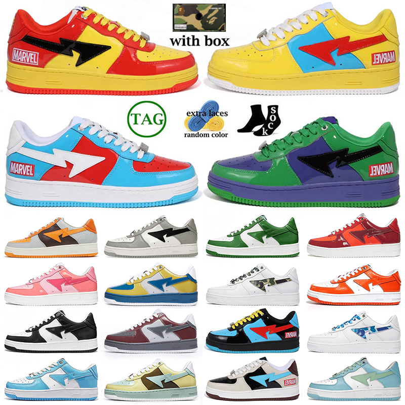 with box bapestas bapesta shoes mens womens casual designer shoe Plate-forme bape sta bapestar tripler black blue pink captain iron luxury sneaker trainer, 36-40 color camo combo pink
with box bapestas bapesta shoes mens womens casual designer shoe Plate-forme bape sta bapestar tripler black blue pink captain iron luxury sneaker trainer, 36-40 color camo combo pink