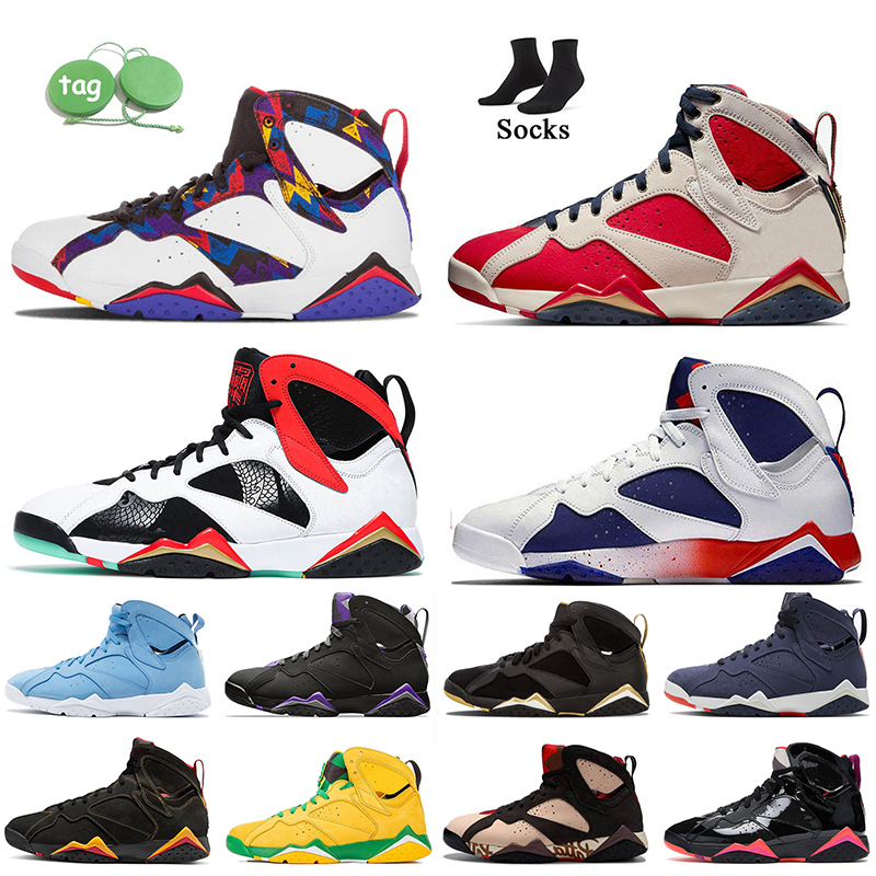 2023 Fashion Designer Quality Basketball Shoes Jumpman 7 Citrus 7s Men Women Trophy Room GREATER CHINA French Blue Black patent Sports Sneakers With Socks, B41 barcelon nights 36-47
2023 Fashion Designer Quality Basketball Shoes Jumpman 7 Citrus 7s Men Women Trophy Room GREATER CHINA French Blue Black patent Sports Sneakers With Socks, B41 barcelon nights 36-47