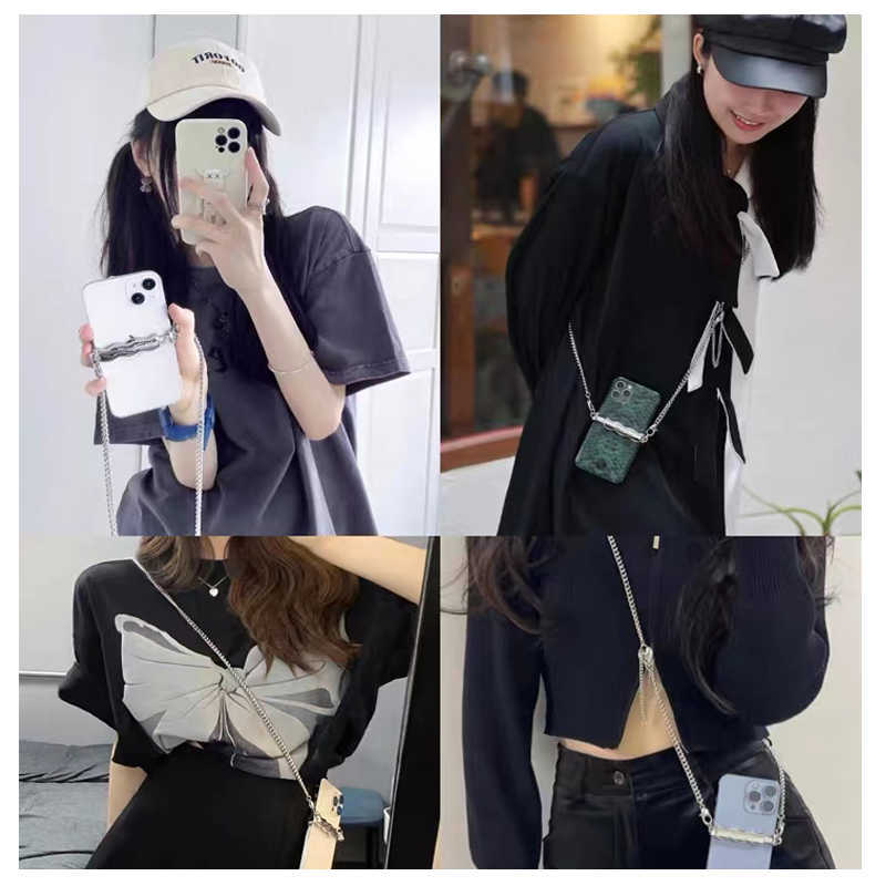 Cell Phone Straps Charms Mobile Crossbody Chain stand Back Clip Holder Detachable Lanyard Neck Strap Compatible with Smartphones Y2211
