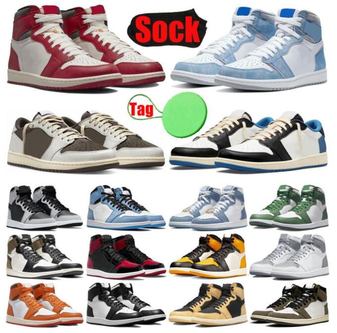 Jumpman 1 1s basketball shoes for mens womens lows travis scotts Fragment jorden Reverse Dark Mocha jordam Denim Lost Found trainers jorda sports sneakers, Color 11
Jumpman 1 1s basketball shoes for mens womens lows travis scotts Fragment jorden Reverse Dark Mocha jordam Denim Lost Found trainers jorda sports sneakers, Color 11
