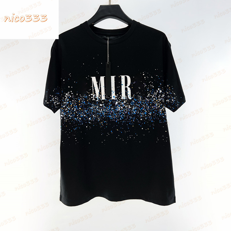 22ss New t shirt blue dots simple leather foam letters cotton round neck character print pattern classic versatile men women, #04 black
22ss New t shirt blue dots simple leather foam letters cotton round neck character print pattern classic versatile men women, #04 black