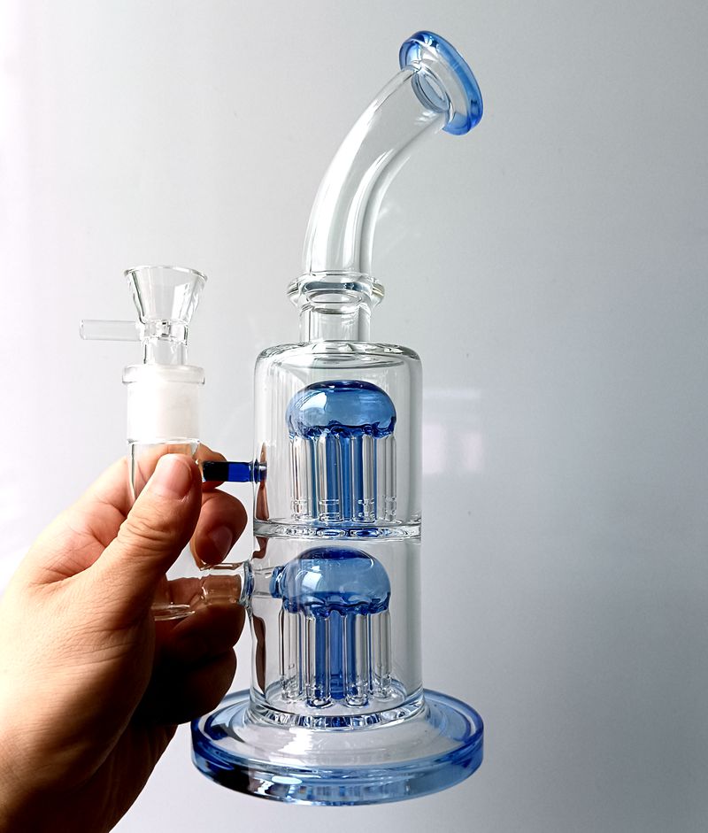 Double Arm Tree Perc Water Bong Hookahs Blue Recycler Dab Rig Tube 14mm Smoking Pipes with Bowl Accessories
Double Arm Tree Perc Water Bong Hookahs Blue Recycler Dab Rig Tube 14mm Smoking Pipes with Bowl Accessories